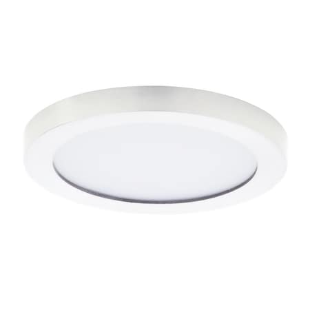 Maxim Lighting Chip 1-Light 5.25" Wide White Flush Mount Light 57690WTWT
